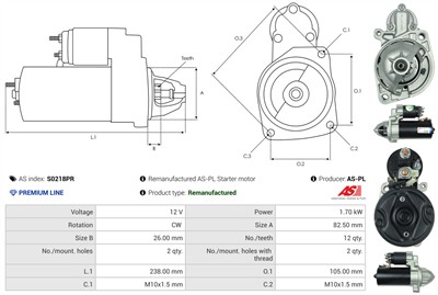 AS-PL S0218PR EAN: 5902129091967.