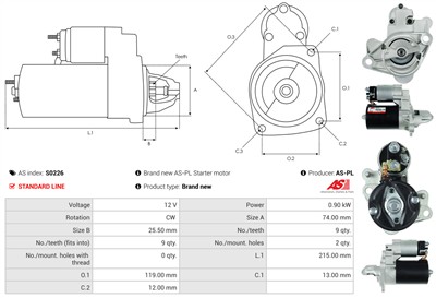 AS-PL S0226 EAN: 5901259436815.