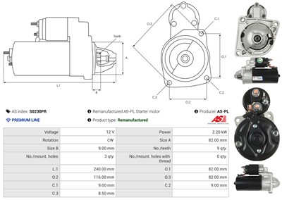 AS-PL S0230PR EAN: 5902129144298.