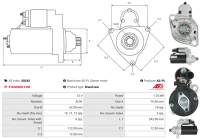 AS-PL S0243 EAN: 5901259440072.