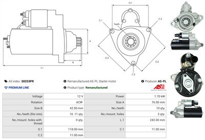 AS-PL S0253PR EAN: 5902129077596.