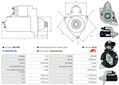 AS-PL S0272PR EAN: 5902129077978.