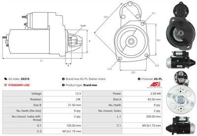 AS-PL S0310 EAN: 5901259461749.