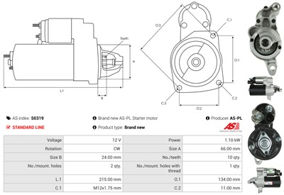 AS-PL S0319 EAN: 5901259465693.