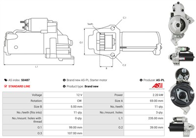 AS-PL S0487 EAN: 5901259489361.