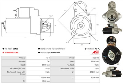 AS-PL S0493 EAN: 5901259498516.