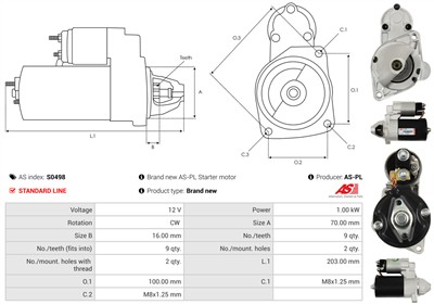AS-PL S0498 EAN: 5902129001263.