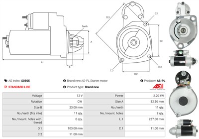 AS-PL S0505 EAN: 5902129005049.