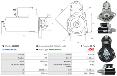 AS-PL S0507PR EAN: 5902129095224.