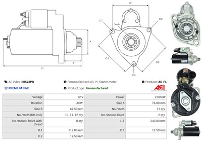 AS-PL S0523PR EAN: 5902129077664.