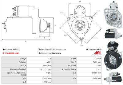 AS-PL S0523 EAN: 5902129014270.