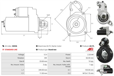 AS-PL S0536 EAN: 5902129015581.