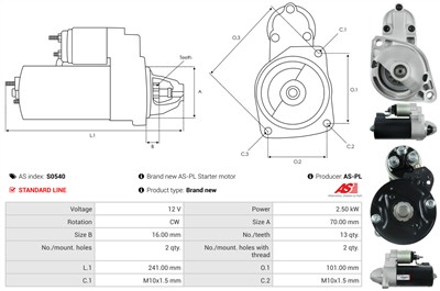 AS-PL S0540 EAN: 5902129018247.