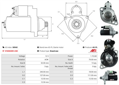 AS-PL S0542 EAN: 5902129018322.