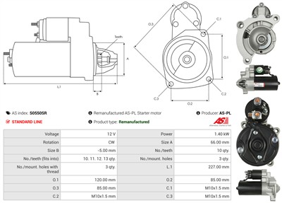AS-PL S0550SR EAN: 5902129168393.