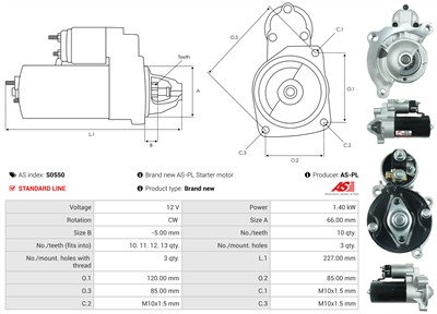 AS-PL S0550 EAN: 5902129019343.