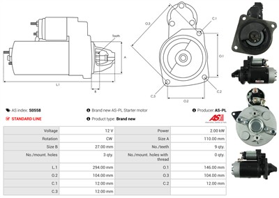 AS-PL S0558 EAN: 5902129027218.
