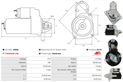 AS-PL S0606 EAN: 5902129039075.