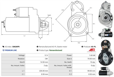 AS-PL S0626PR EAN: 5902129107125.