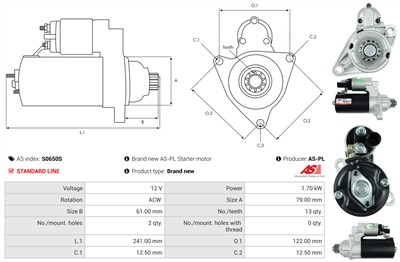 AS-PL S0650S EAN: 5902129066972.