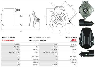 AS-PL S0654S EAN: 5902129070511.