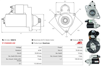 AS-PL S0661S EAN: 5902129076506.