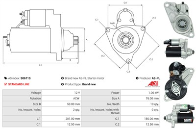 AS-PL S0671S EAN: 5902129083979.