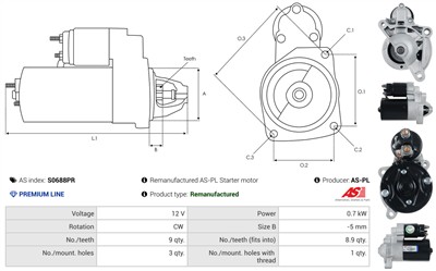 AS-PL S0688PR EAN: 5902129092957.