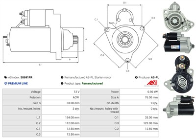 AS-PL S0691PR EAN: 5902129093534.