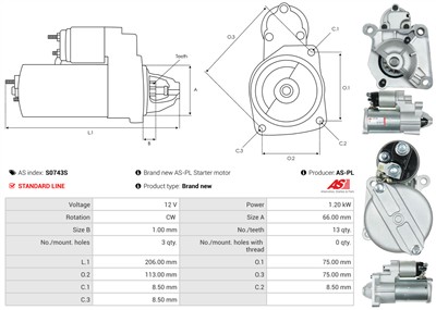 AS-PL S0743S EAN: 5902129107231.