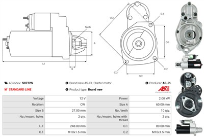 AS-PL S0772S EAN: 5902129109037.