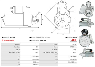 AS-PL S0775S EAN: 5902129109358.