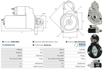 AS-PL S0991(SEG) EAN: 5902129228721.