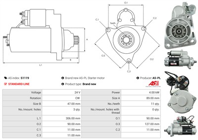 AS-PL S1119 EAN: 5902129027676.