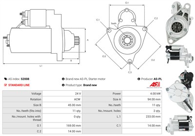 AS-PL S2008 EAN: 5901259421439.