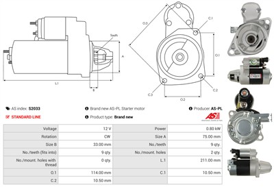 AS-PL S2033 EAN: 5901259468724.