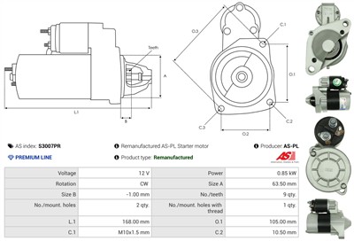 AS-PL S3007PR EAN: 5902129095200.