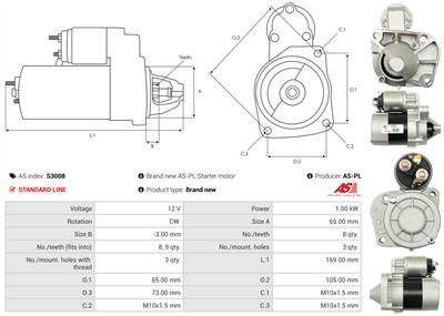 AS-PL S3008 EAN: 5901259421682.