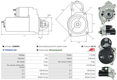 AS-PL S3009PR EAN: 5902129088899.