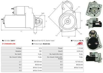 AS-PL S3011 EAN: 5901259421736.