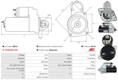 AS-PL S3013 EAN: 5901259421767.