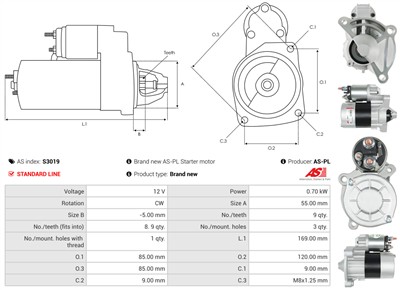 AS-PL S3019 EAN: 5901259421828.