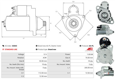 AS-PL S3043 EAN: 5901259422085.