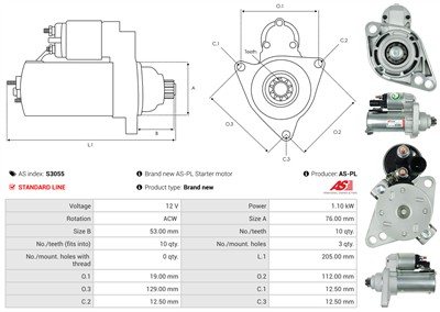 AS-PL S3055 EAN: 5901259422207.