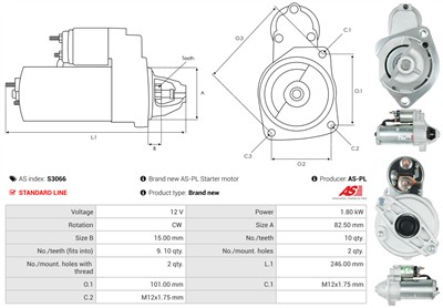 AS-PL S3066 EAN: 5901259441185.