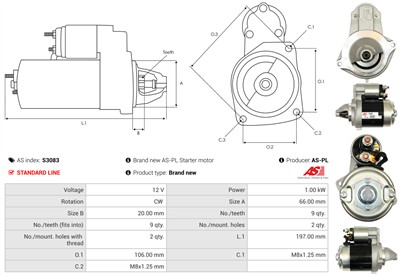 AS-PL S3083 EAN: 5901259435320.