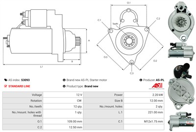 AS-PL S3093 EAN: 5902129027065.