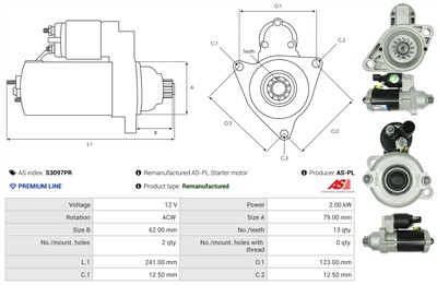 AS-PL S3097PR EAN: 5902129090663.