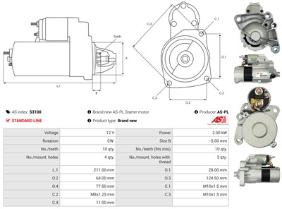 AS-PL S3100 EAN: 5901259490664.