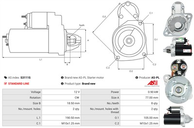 AS-PL S3111S EAN: 5902129107729.